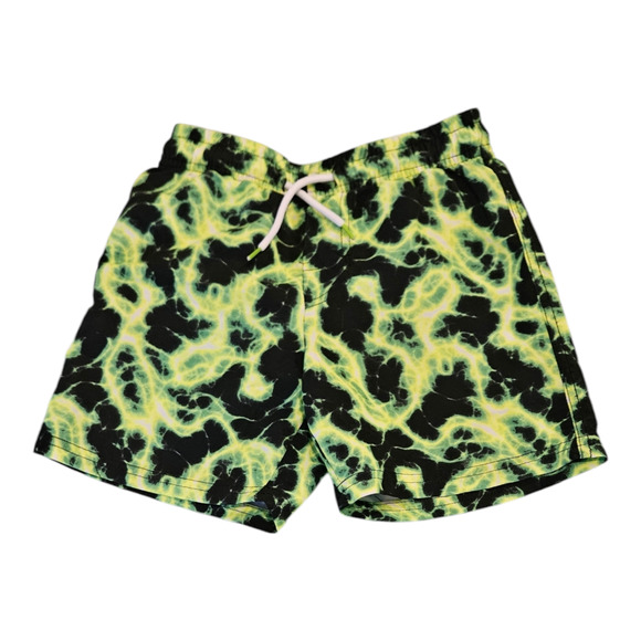 BCOOL Kids Size 5 Green And Black Swim Trunks - Picture 1 of 8